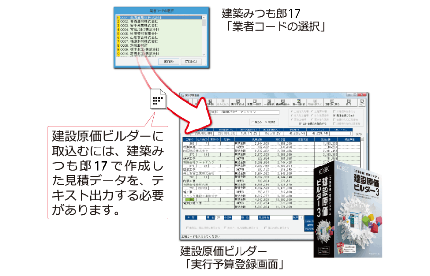 積算見積プロセッサ 建築みつも郎17 －積算見積作成ソフト 